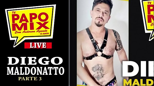 LIVE PAPOMIX - Pornstar Diego Maldonatto talks about scenes at the production company MundoMais - Part 3 - Twitter @TVPapoMix