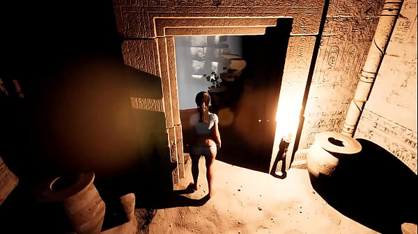 Lara solves a puzzle and gets cum in her pussy for it 3D Hentai Game