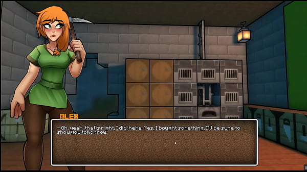 HornyCraft [parody Hentai game PornPlay] Ep.1 a sexy gold bikini armor for Alex